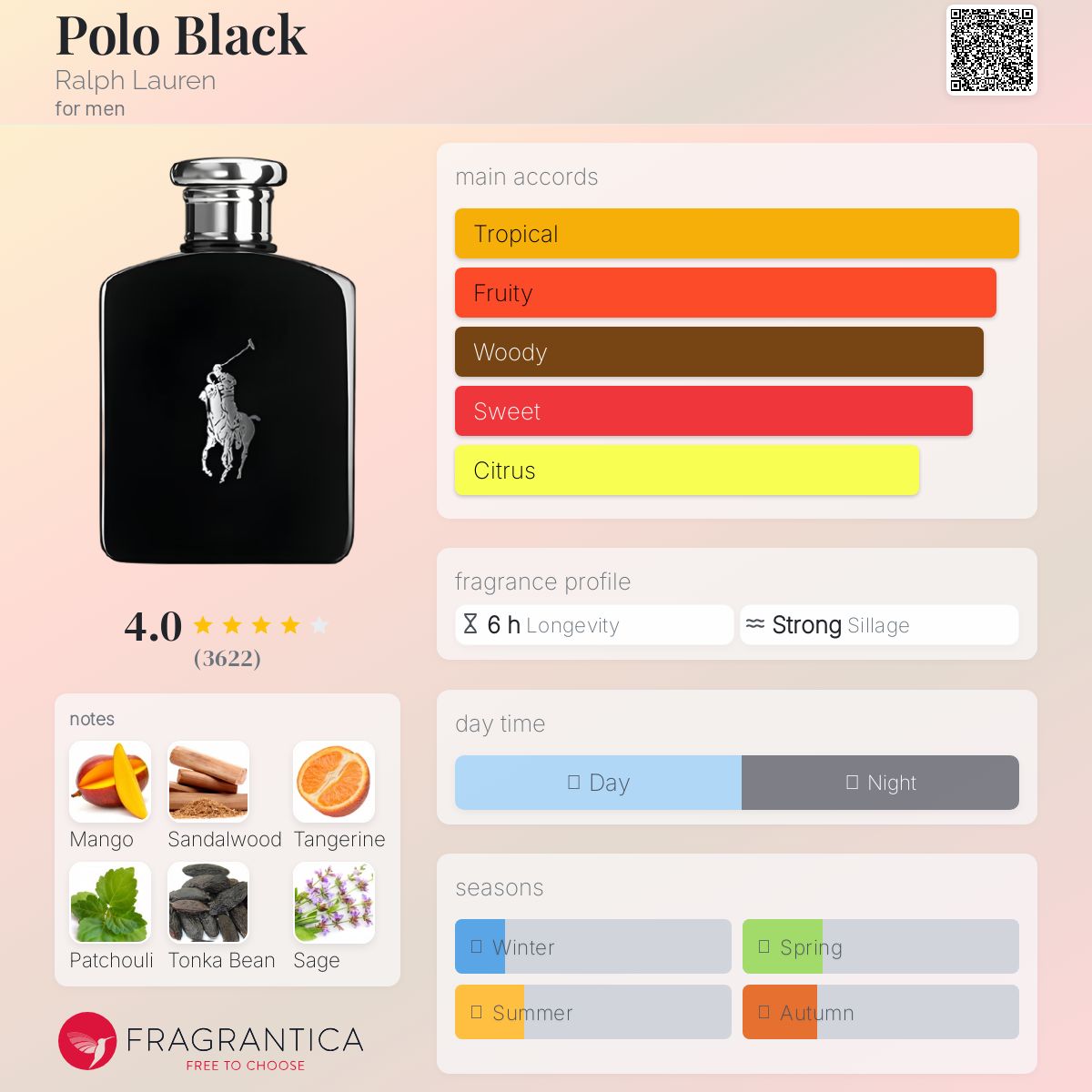 Ralph Lauren Polo Black EDT Travel Spray