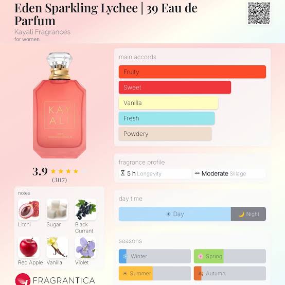 Kay Ali Eden Sparkling Lychee Travel Spray