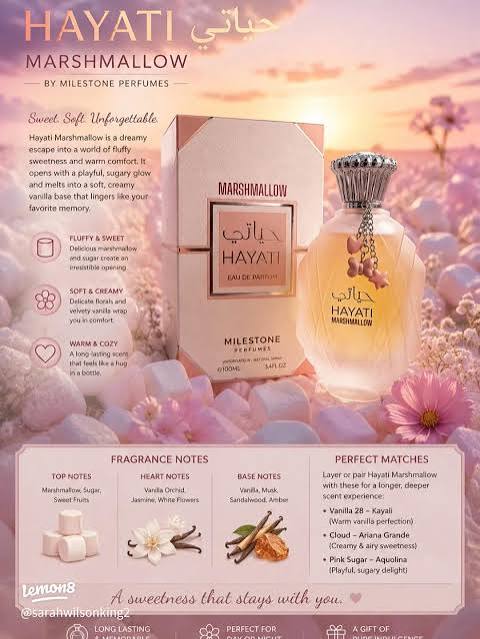 Milestone Perfumes Hayati Marshmallow Travel Spray
