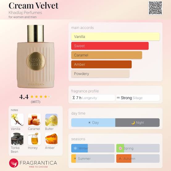 Khadlaj Cream Velvet Travel Spray